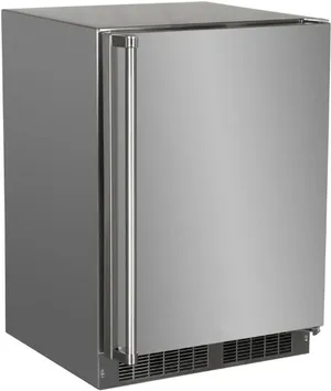 Front view of the MARVEL MORI224-SS31A outdoor refrigerator